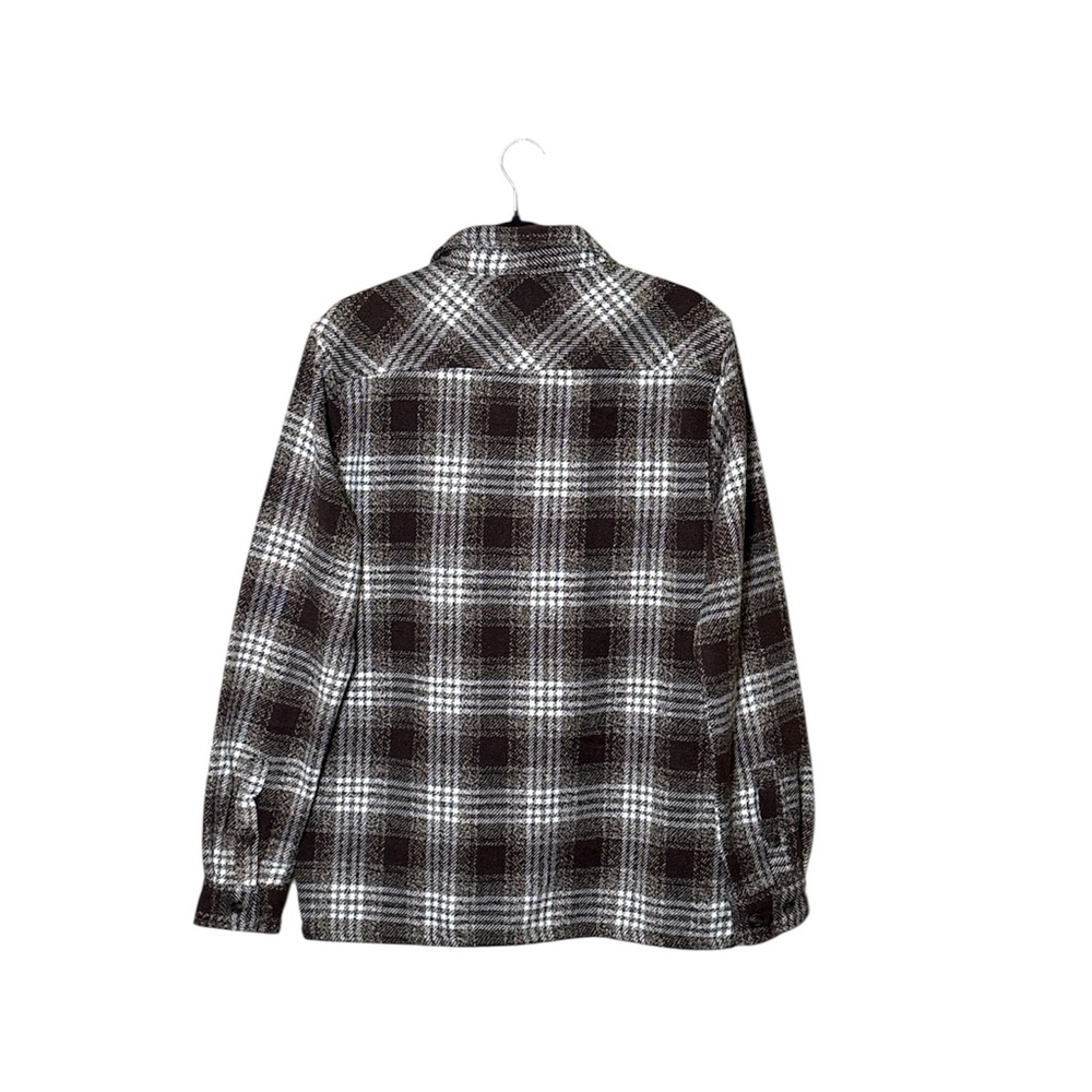 DISTORTION Men's Brown Plaid Casual Button Down Shirt,Size M,NWT - Picture 3 of 8